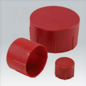 threaded plastic caps
