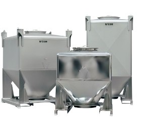 Cone-valve Intermediate Bulk Container by Matcon can optimize mass flow